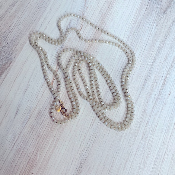 Loft White Crystal Necklace - Picture 3 of 3